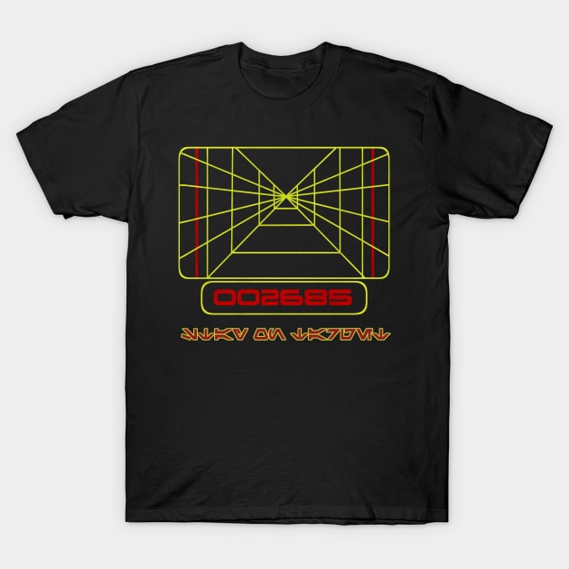 Stay on Target- Aurebesh version T-Shirt by Rebellion10